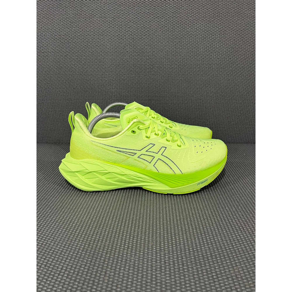 Asics Novablast 4 Mens Size 12.5 Illuminate Green Lime Burst Daily Running Shoes